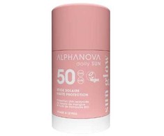 Alphanova Dieninis apsauginis kremas nuo saulės, švytėjimo, SPF50 pieštukas, 17 ml