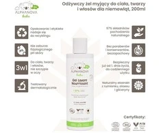 Alphanova Bebe Bio maitinamasis kūno, veido ir plaukų prausimosi gelis kūdikiams* 200 ml