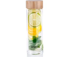 Gertuvė Alpina - Dvigubos sienelės termo stiklinis butelis 450 ml