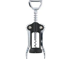 Alpina - Corkscrew / stainless steel wine opener 17 cm (juodas / sidabrinis)