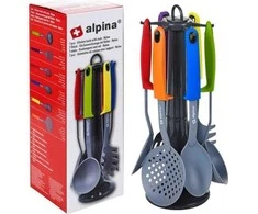 Alpina - Virtuvės reikmenys 6 vnt. + stovas