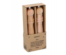 Alpina - Pipirų ir druskos malūnėlių rinkinys 25 cm (2 dalys)