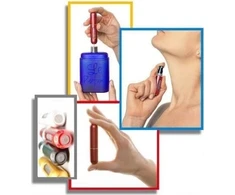 Ag352A Kelioninis kvepalų purkštuvas 5 ml, juodas