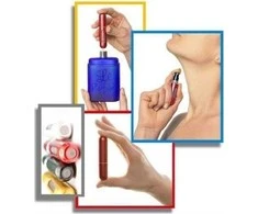 Ag352C Kelioninis aliuminio kvepalų purkštuvas, rožinis, 5 ml