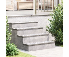 Laiptų danga Stačiakampio 4 pcs Sidabro 70 x 20 cm Aliuminis