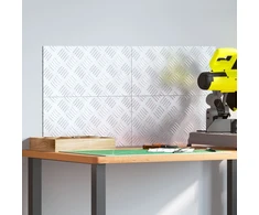 Laiptų danga Stačiakampio 4 pcs Sidabro 40 x 20 cm Aliuminis