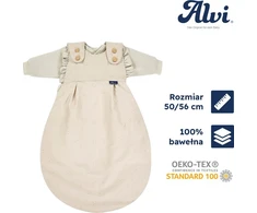 Alvi Baby-Mäxchen trijų dalių miegmaišis Ruffle 50/56