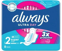 Always Ultra Podpaski su sparneliais Super Day