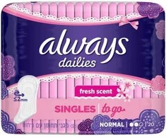 Higieniniai įklotai ALWAYS Dailies to GO Fresh Scent 20, vnt.