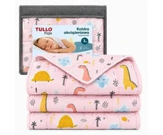 AM Tullo Bez Marki Sensoryczna kołdra obciążeniowa 3kg Różowa 100 cm x 150 cm TULLO