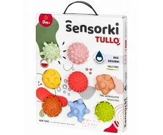 AM Tullo Sensoriniai kamuoliukai be skylučių TULLO pasteliniai, 8 vnt.
