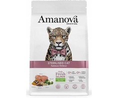 Amanova Kačių pašaras suaugusioms katėms su lašiša Deluxe - lašiša 6kg
