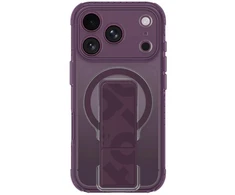 Dėklas AmazingThing Titan Pro lęšių laikiklio rinkinys iPhone 18 Pro su magnetiniu laikikliu ir stovu, suderinamas su MagSafe - Violetinė