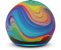 „Amazon Echo Dot“ 5-osios kartos vaikams skirtos ausinės su vaivorykštės sūkurio dizainu, B0FD46F2YK