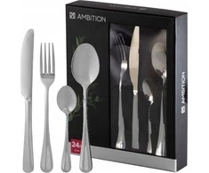 Ambition Stalo įrankių rinkinys 24 vnt ENNA sidabro spalvos nerūdijantis plienas 83931