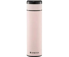 Buteliukas termo nerūdijančio plieno Indi 420 ml rožinė AMBITION