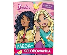 Ameet Barbės. Mega spalvinimo knygelė. Blizgučių lipdukai