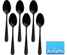 Amefa Rinkinys desertiniai šaukšteliai 1410 Dutch Trend 6 vnt rinkinys 6 asmenims juoda