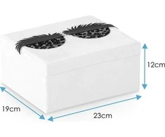 AmeliaHome JEWELRY BOX/AH/LASHES/POWDER Rožinis/19X12