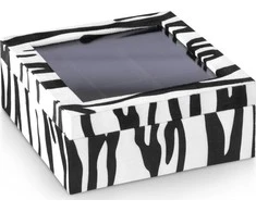 AmeliaHome JEWELRY BOX/AH/GLASEN/ZEBRA/18X7