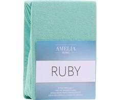 AmeliaHome Paklodė su guma 160–180×200+30 cm mėtinės spalvos AH RUBY