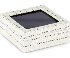AmeliaHome JUWELRY BOX/AH/MASCA/CREM+Juodas/18X6,5