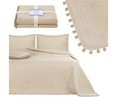 AmeliaHome Lovatiesė 170 × 270 cm, smėlio spalvos AH