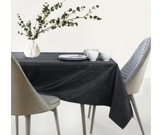 AmeliaHome Staltiesė ovali 150×350 cm juoda AH VESTA