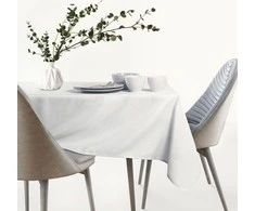 AmeliaHome Staltiesė balta EMPIRE 140 x 140 cm