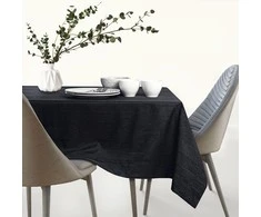 AmeliaHome Staltiesė juoda 120×220 cm AH VESTA