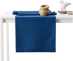 AmeliaHome Staltiesė komplektas 115x250 ir 35x250 tamsiai mėlyna Gaia