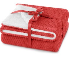 AmeliaHome Pledas SHLEEPY, 70X150 cm, spalva: raudona