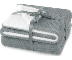 AmeliaHome Pledas SHLEEPY, 220x240 cm, spalva: pilka/balta