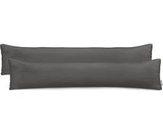 DecoKing Pagalvės užvalkalas tamsiai pilkos spalvos 20×145 cm