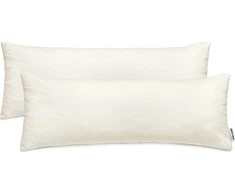 DecoKing Pagalvės užvalkalas 40x145 kreminės spalvos 2 vnt.