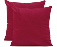 DecoKing Pagalvių užvalkalai Amber Maroon 80 × 80 cm, 2 vnt