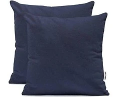 DecoKing Pagalvės užvalkalas 80×80 tamsiai mėlynas 2 vnt