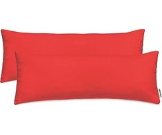 DecoKing Pagalvės užvalkalas raudonas 40×145 cm (2 vnt)