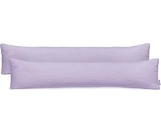 DecoKing Pagalvės užvalkalas 20 × 120 cm violetinės spalvos, 2 vnt.