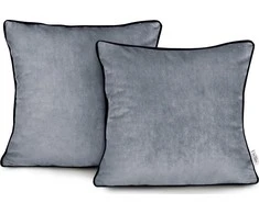 AmeliaHome Pagalvės užvalkalas 45×45 cm aksomas tamsiai pilka AH