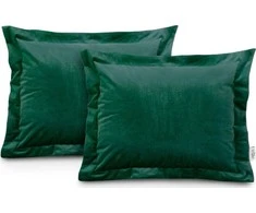 AmeliaHome Pagalvės užvalkalas 50×70 iš aksomo tamsiai žalia AH