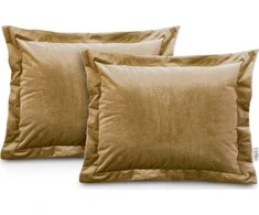 AmeliaHome Pagalvės užvalkalas 50×70 cm iš aksomo garstyčių AH