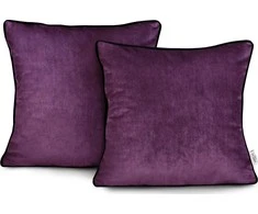 Plum Pagalvės užvalkalas 45×45 cm iš aksomo bordo AH