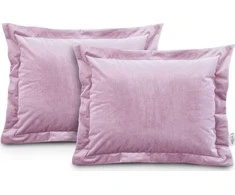 AmeliaHome Pagalvės užvalkalas 50×70 cm aksomas rožinis AH