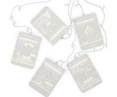 AmeliaHome LEDPL/AH/CHRISTMASCITY/RECT/SET/5PCS