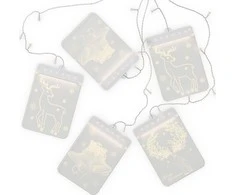 AmeliaHome LEDPL/AH/REINDEERSMESS/RECT/SET/5PCS