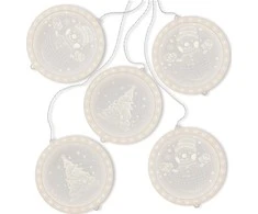 AmeliaHome LEDPL/AH/WINTERY/ROUND/SET/5PCS