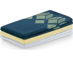 AmeliaHome RINKINYS/AH/LETTY/MIX/STAMP/LIVIDS&amp;Geltonas/3PACK/50X70