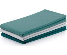 AmeliaHome KIT/AH/LETTY/PLAIN/TURQUOISE/3PACK/50X70