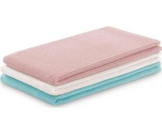 AmeliaHome RINKINYS/AH/LETTY/VAFLIAI/TURQ&amp;PINKS/3PACK/50X70